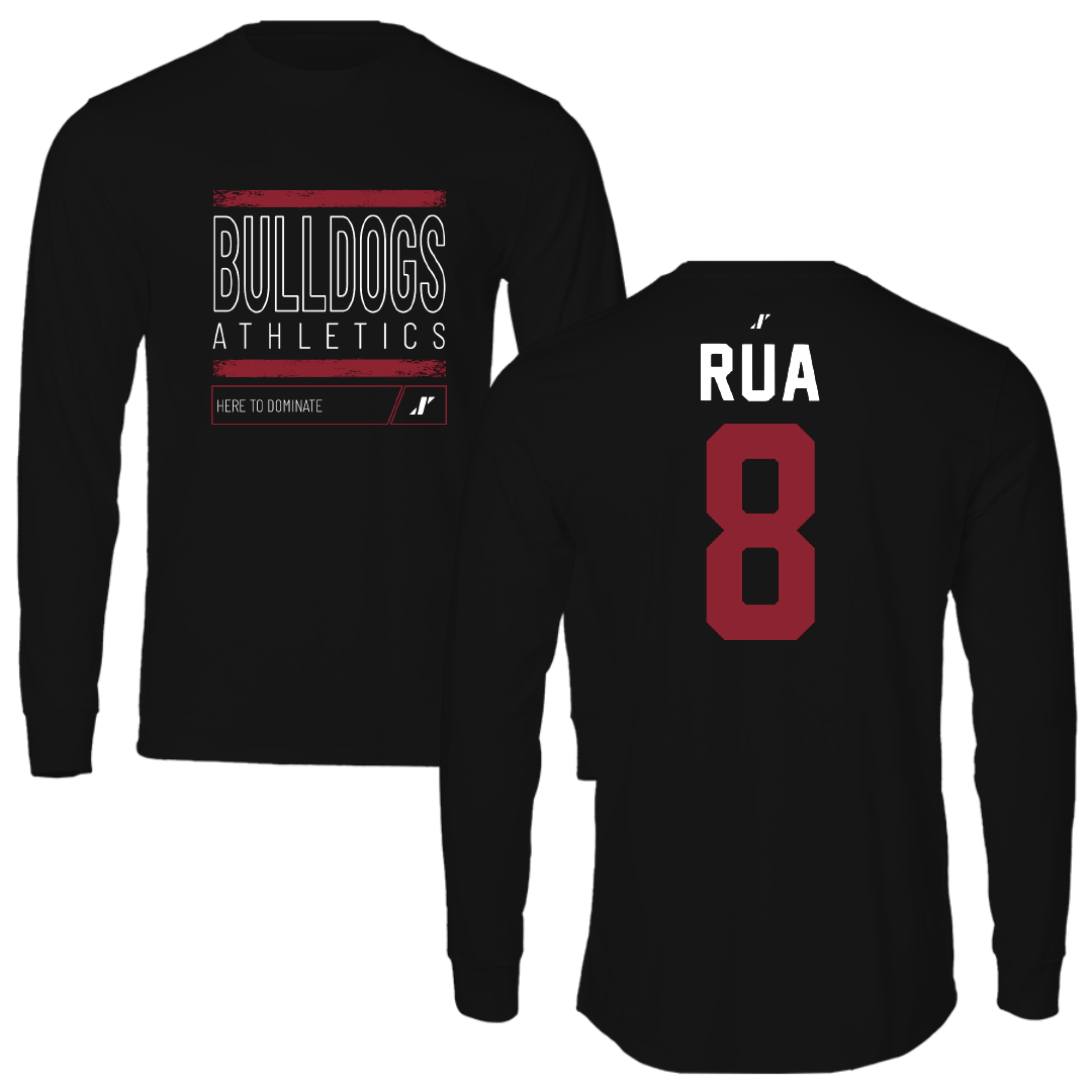 Dean College Volleyball Black Dominate Long Sleeve - #8 Mason Rua