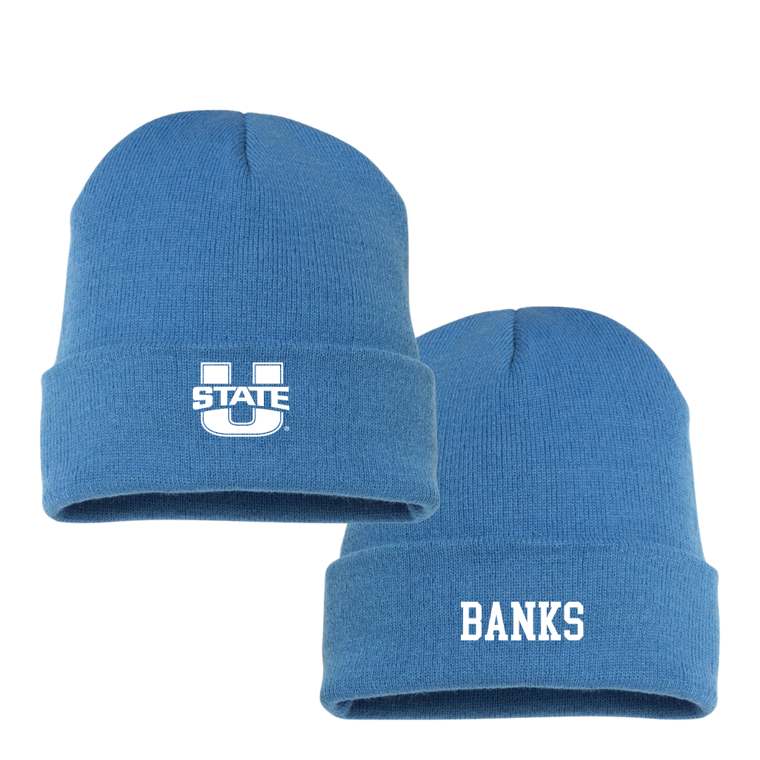 Utah State University Basketball (W) Light Blue Beanie - #11 Karlie Banks