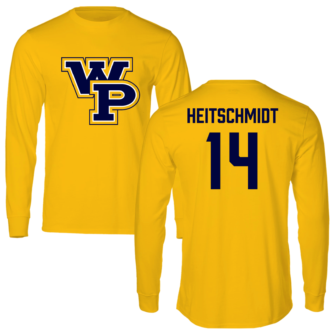 William Penn University Lacrosse (M) Gold Performance Long Sleeve - #14 Isaac Heitschmidt