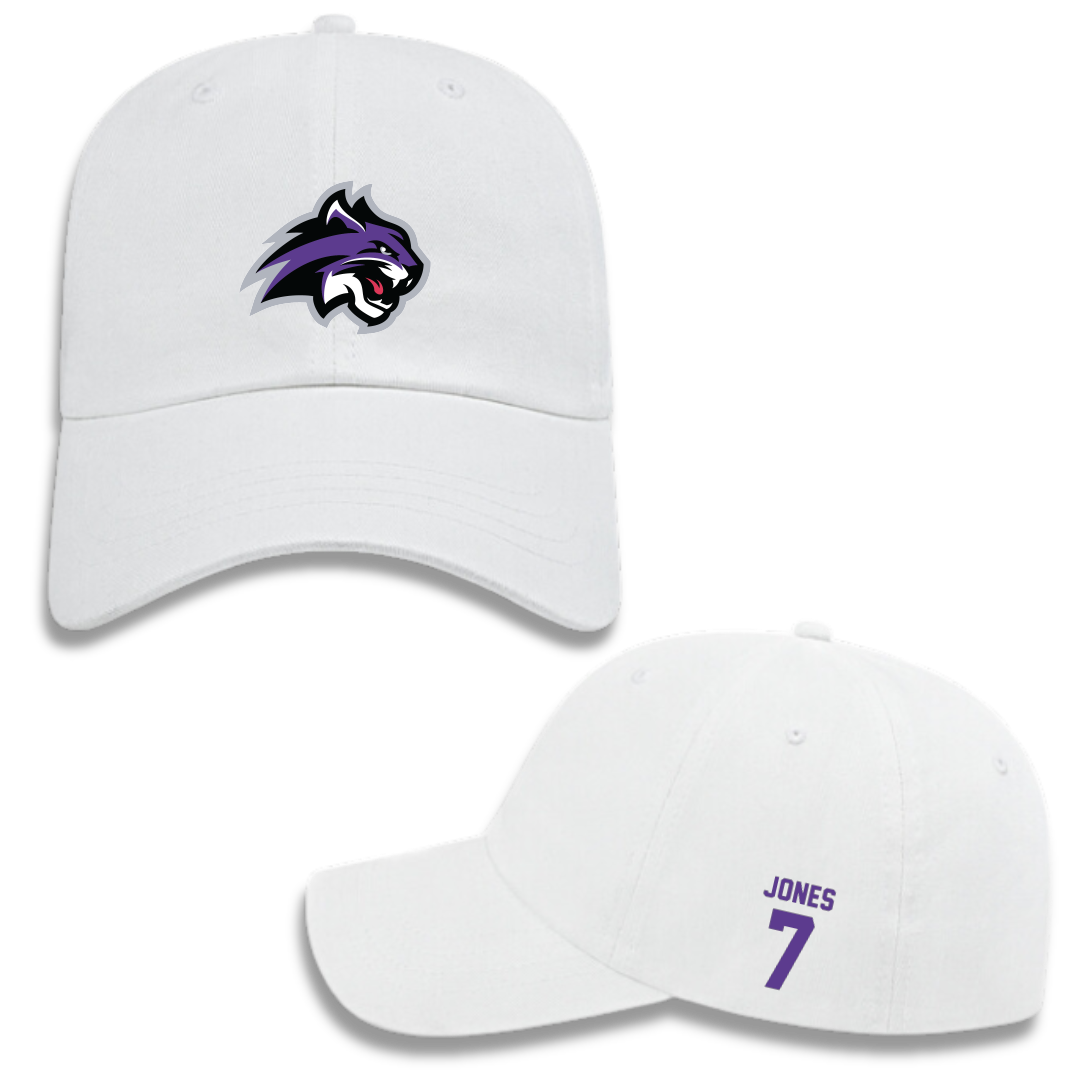 Wiley University Baseball White Hat - #7 Ethan Jones