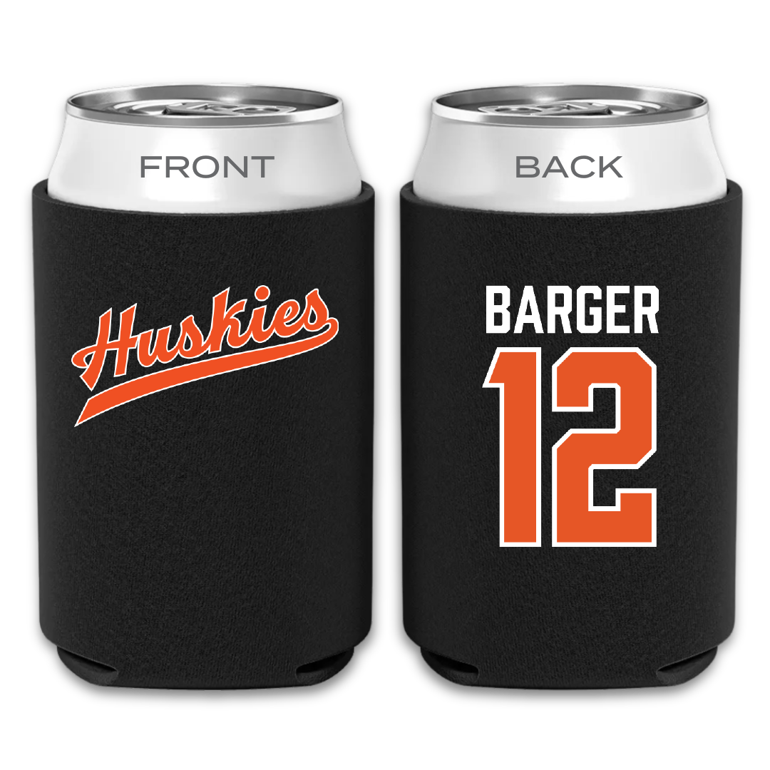 Houston Christian University Volleyball Black Can Cooler - #12 Katy Barger