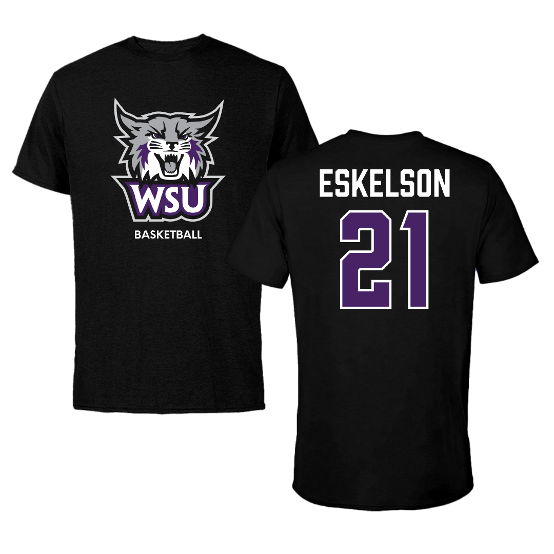 Weber State University Basketball (W) Black Tee - #21 Kennedy Eskelson