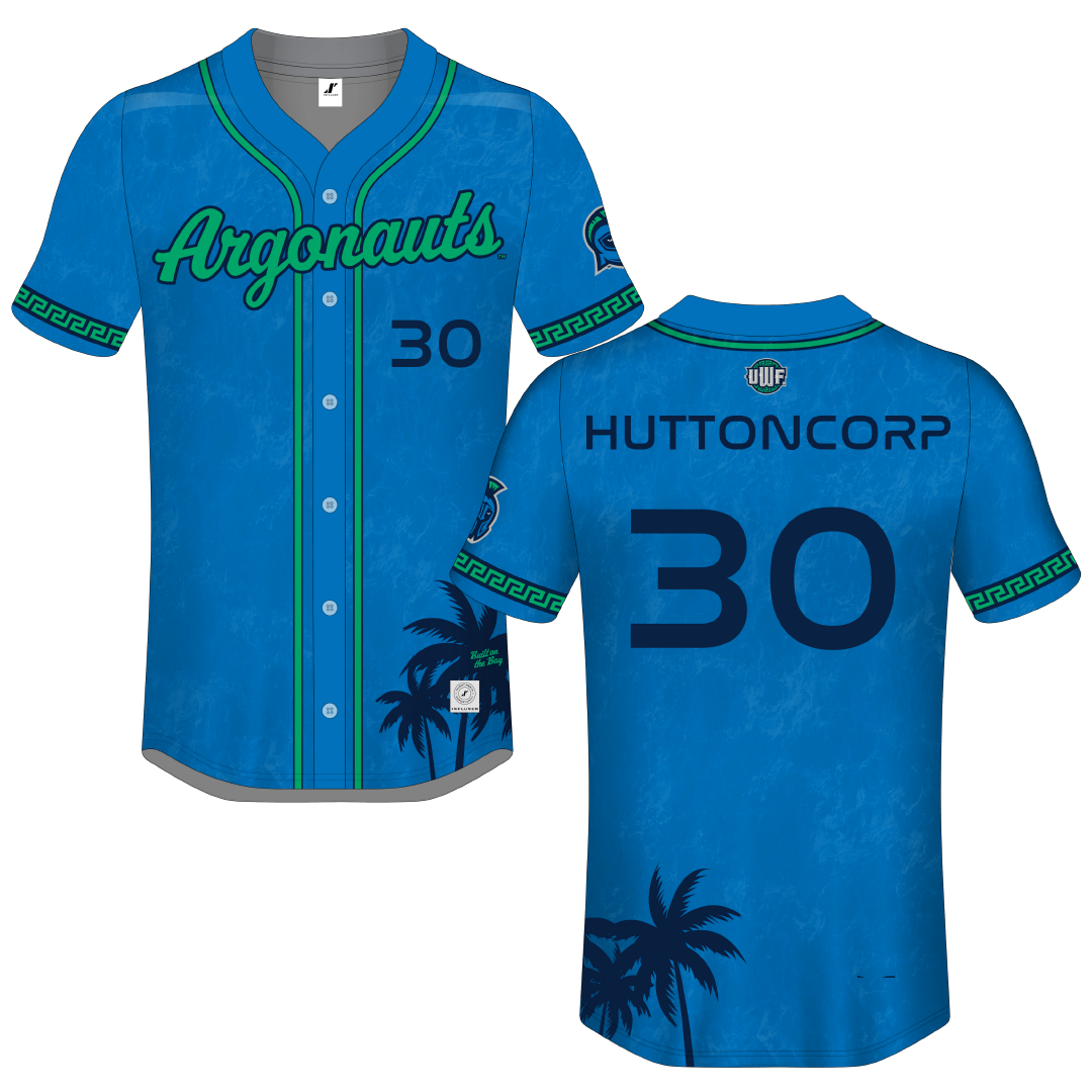 University of West Florida Blue Campus Connect Button-Down Jersey - #30 Xavier HuttonCorp