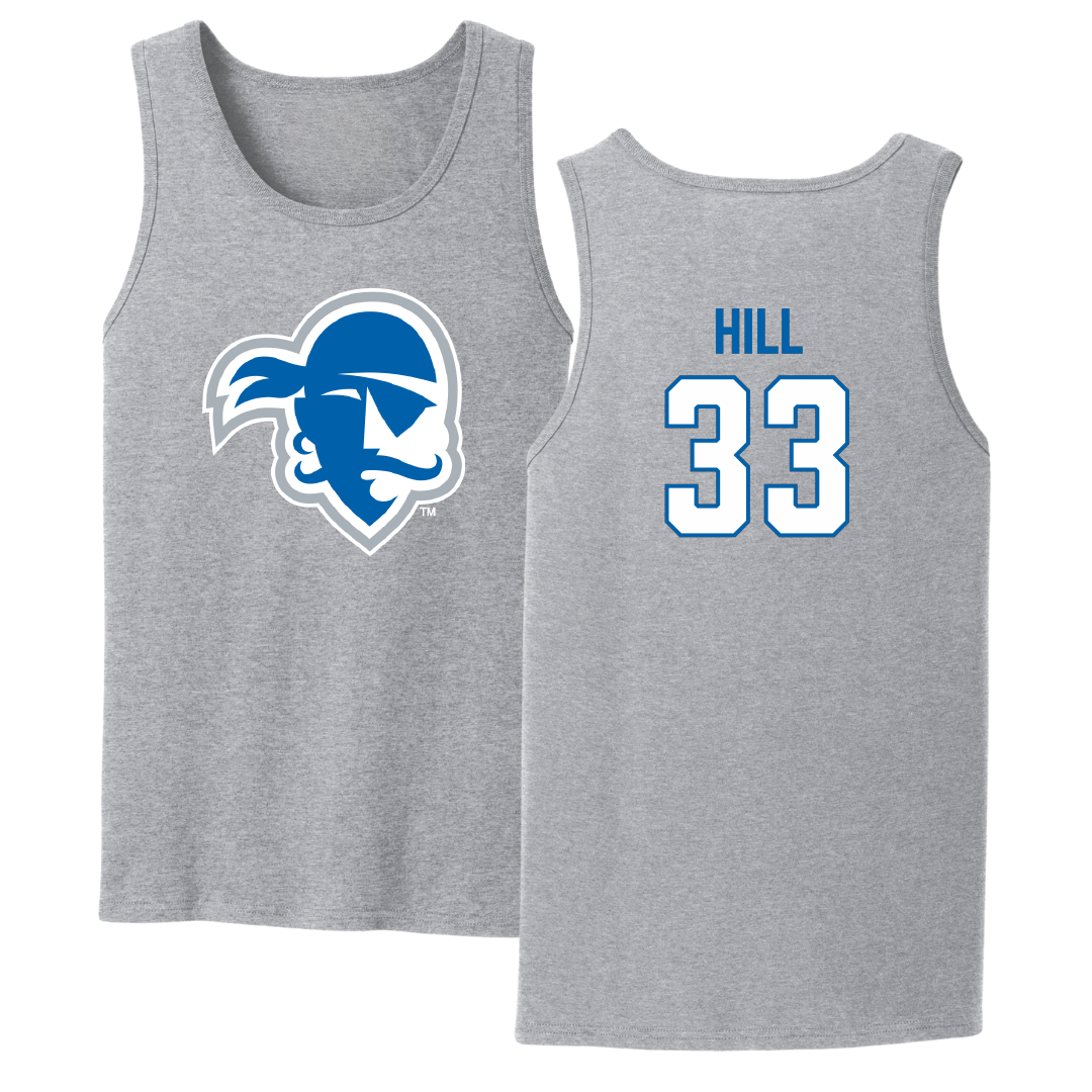 Seton Hall University Softball Sport Gray Tank Top - #33 Taylor Hill