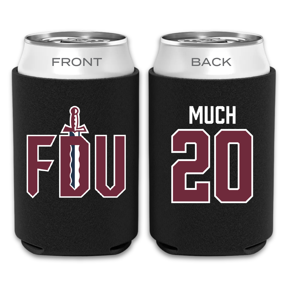 Fairleigh Dickinson University-Metropolitan Campus Volleyball Black Can Cooler - #20 Jessica Much
