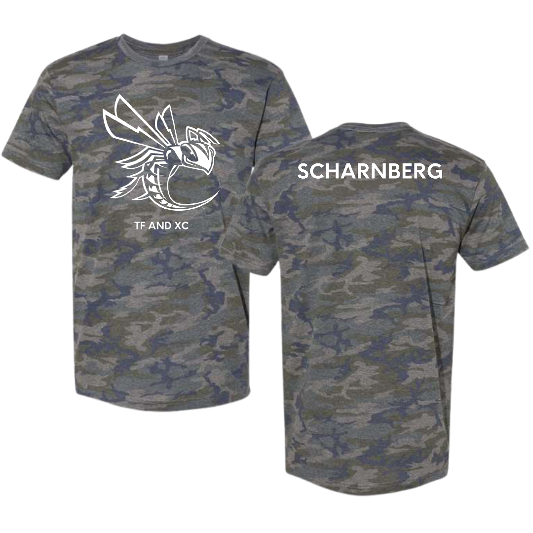 Cedarville University TF and XC Vintage Camo Tee - Sidney Scharnberg
