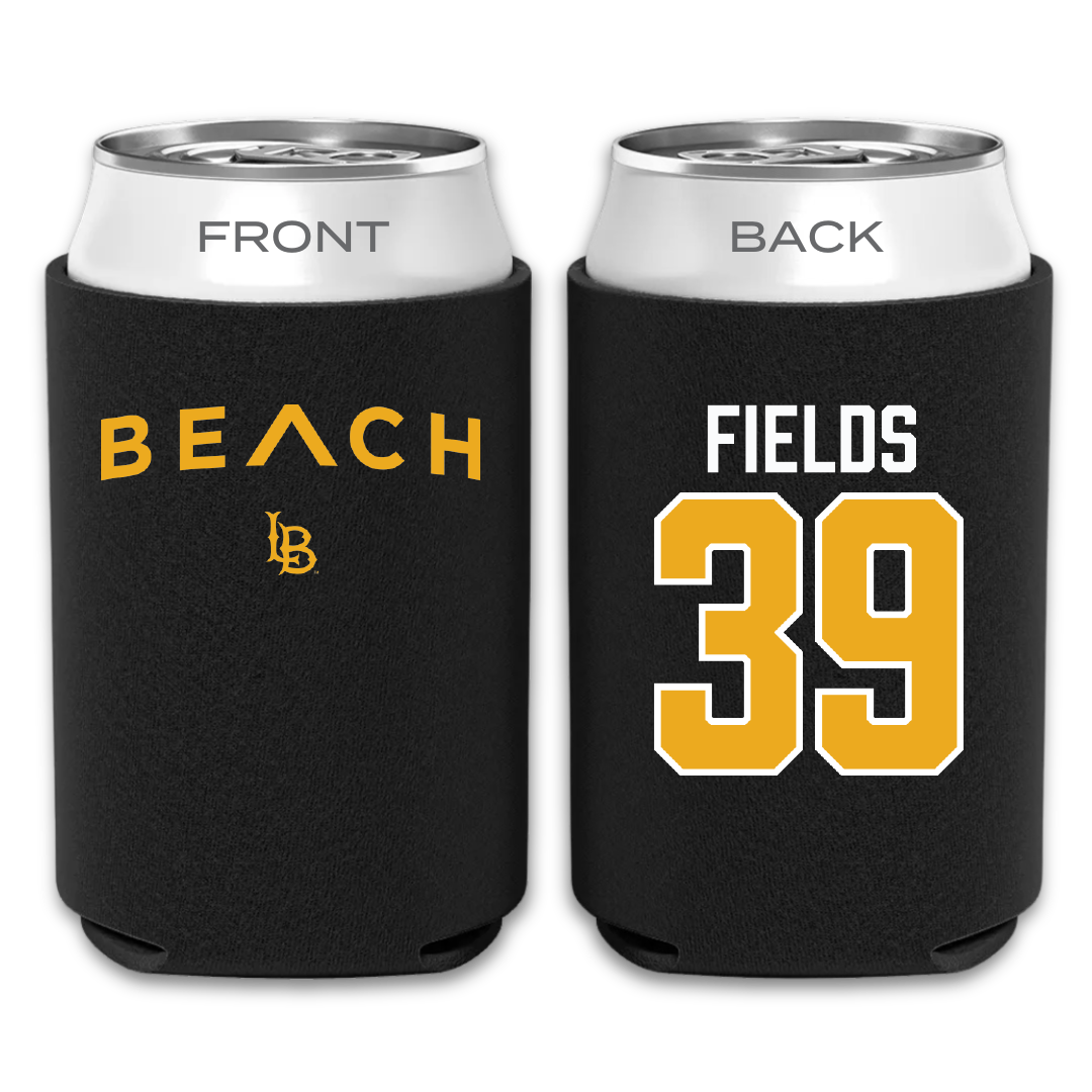 Long Beach State University Baseball Black Can Cooler - #39 Jake Fields