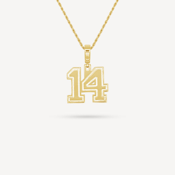 Gold Presidents Pendant and Chain - #14 Tayler Ruffin