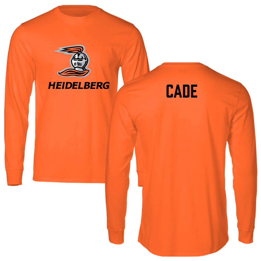 Heidelberg University Wrestling Orange Performance Long Sleeve - Maddox Cade