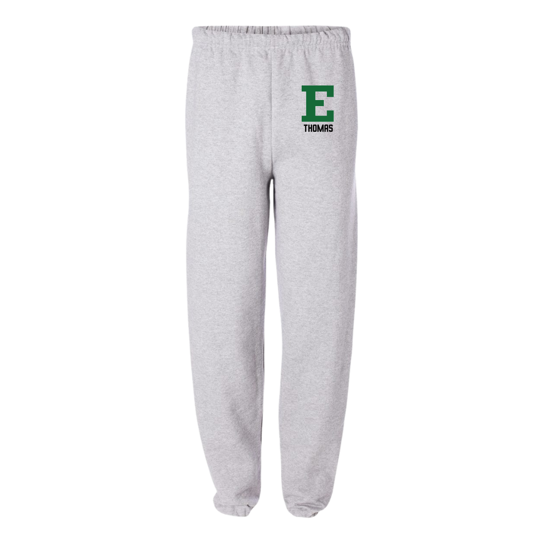 Eastern Michigan University Football Light Gray Sweatpants - #52 Javon Thomas