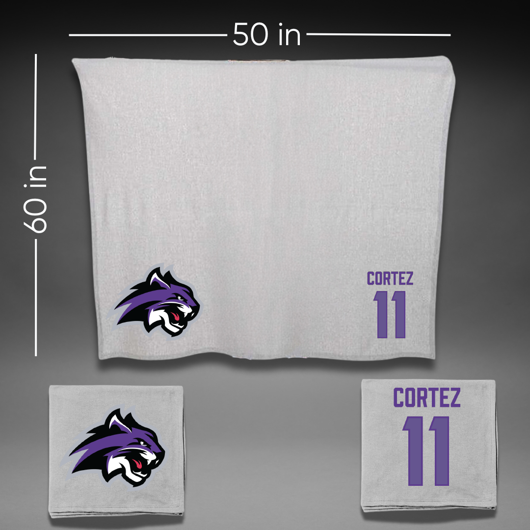 Wiley University Volleyball (W) Gray Blanket - #11 Nadia Cortez