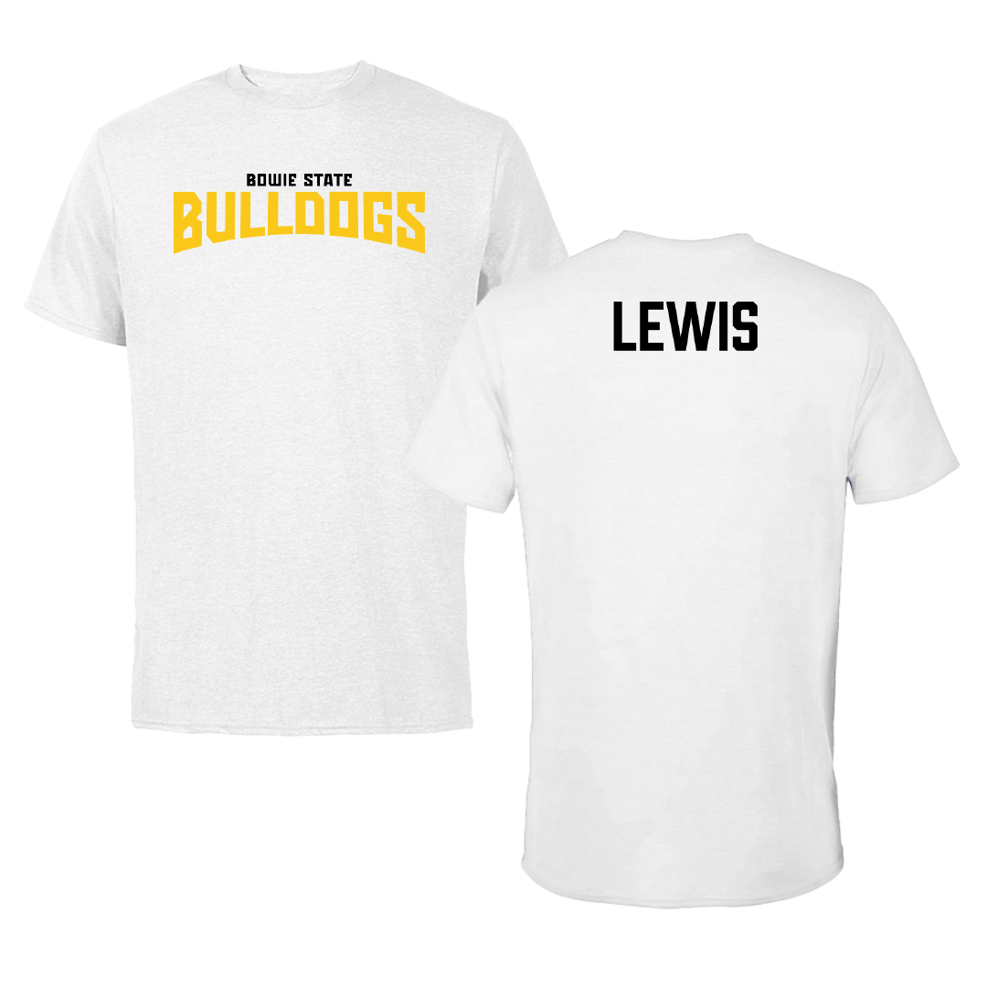 Bowie State University TF and XC White Classic Tee - Destiny Lewis