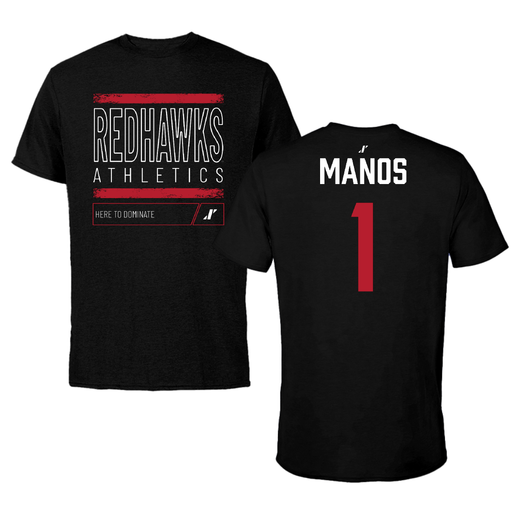 Miami University (Ohio) Softball Black Dominate Performance Tee - #1 Bailey Manos
