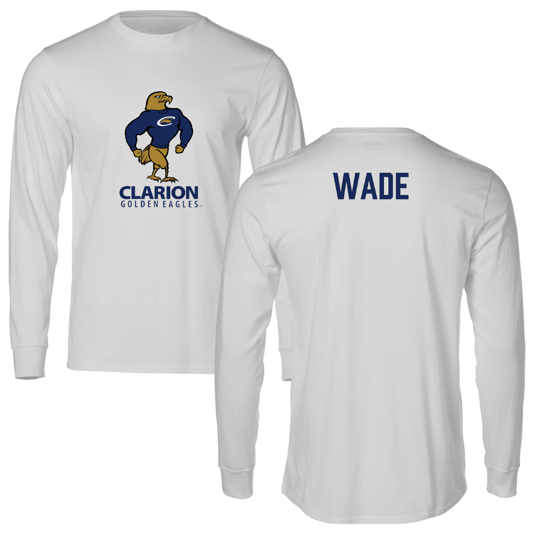 PennWest Clarion Wrestling Light Gray Performance Long Sleeve - Colton Wade