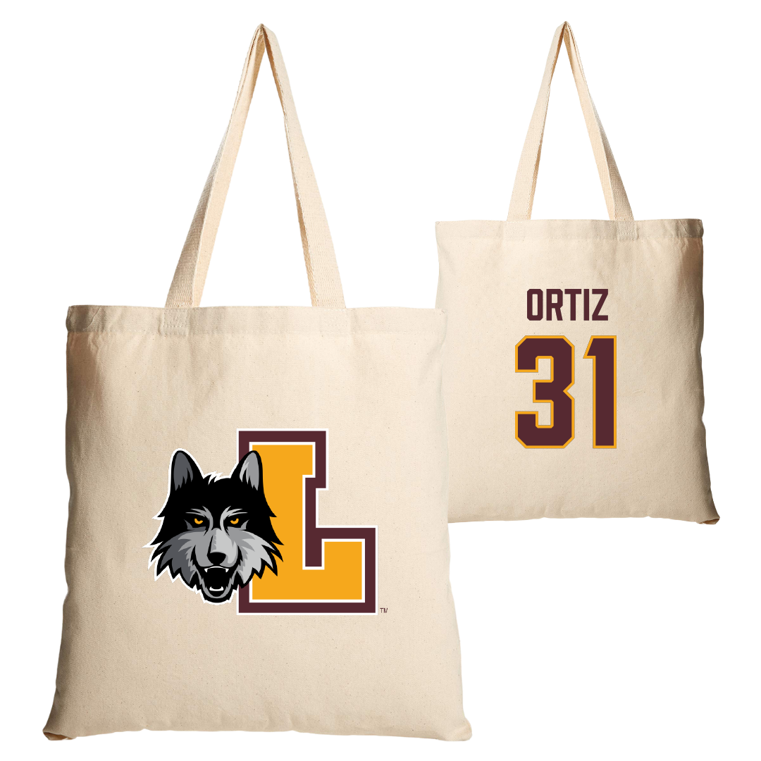 Loyola University-Chicago Soccer Tan Canvas Tote Bag - #31 Alex Ortiz