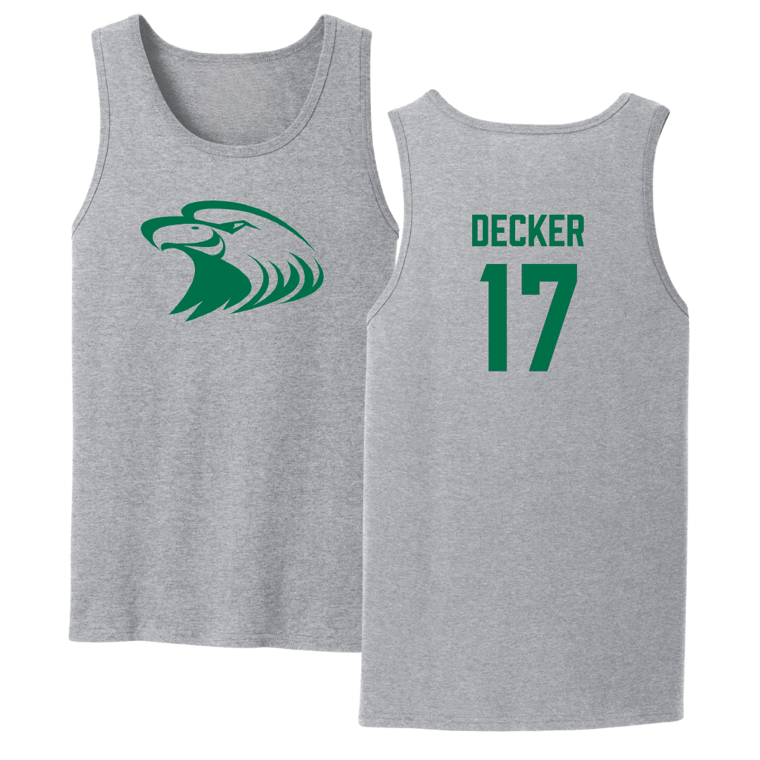 Central Methodist University Baseball Sport Gray Tank Top - #17 Wilson Decker