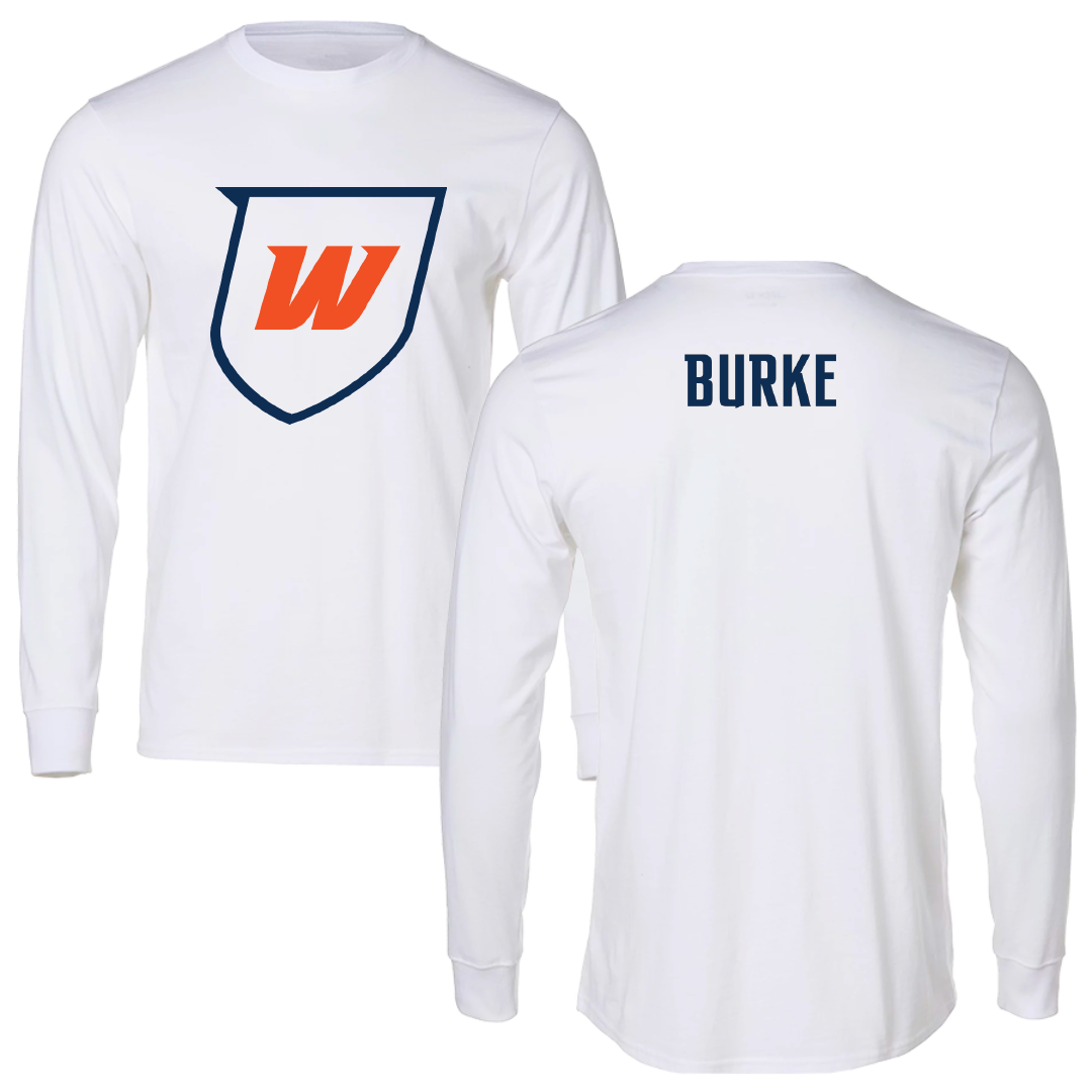 Western Connecticut State University Softball White Performance Long Sleeve - Finley Burke