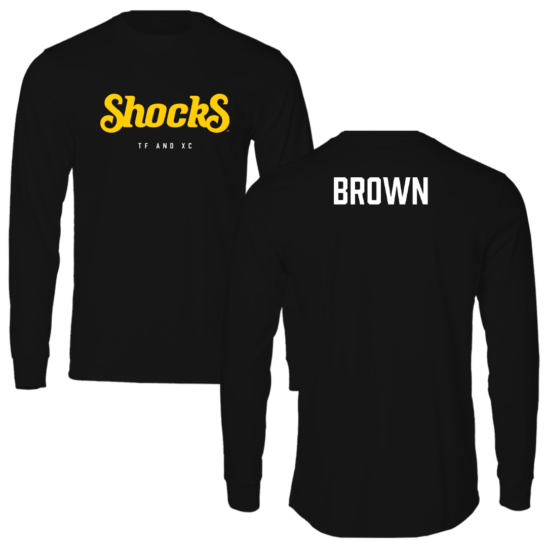Wichita State University TF and XC Black Performance Long Sleeve - Zada Brown
