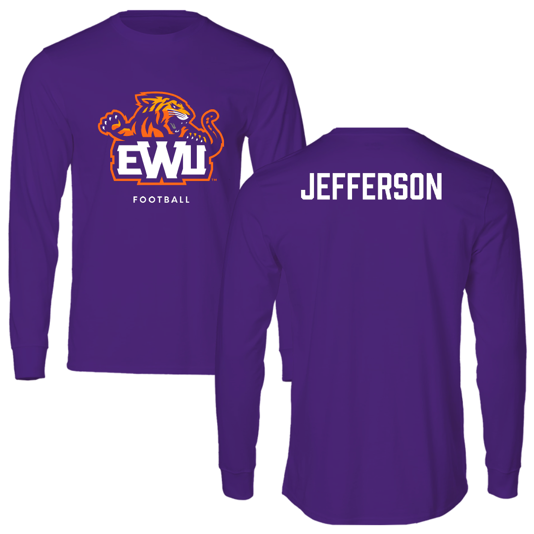 Edward Waters University Football Purple Long Sleeve - Noah Jefferson