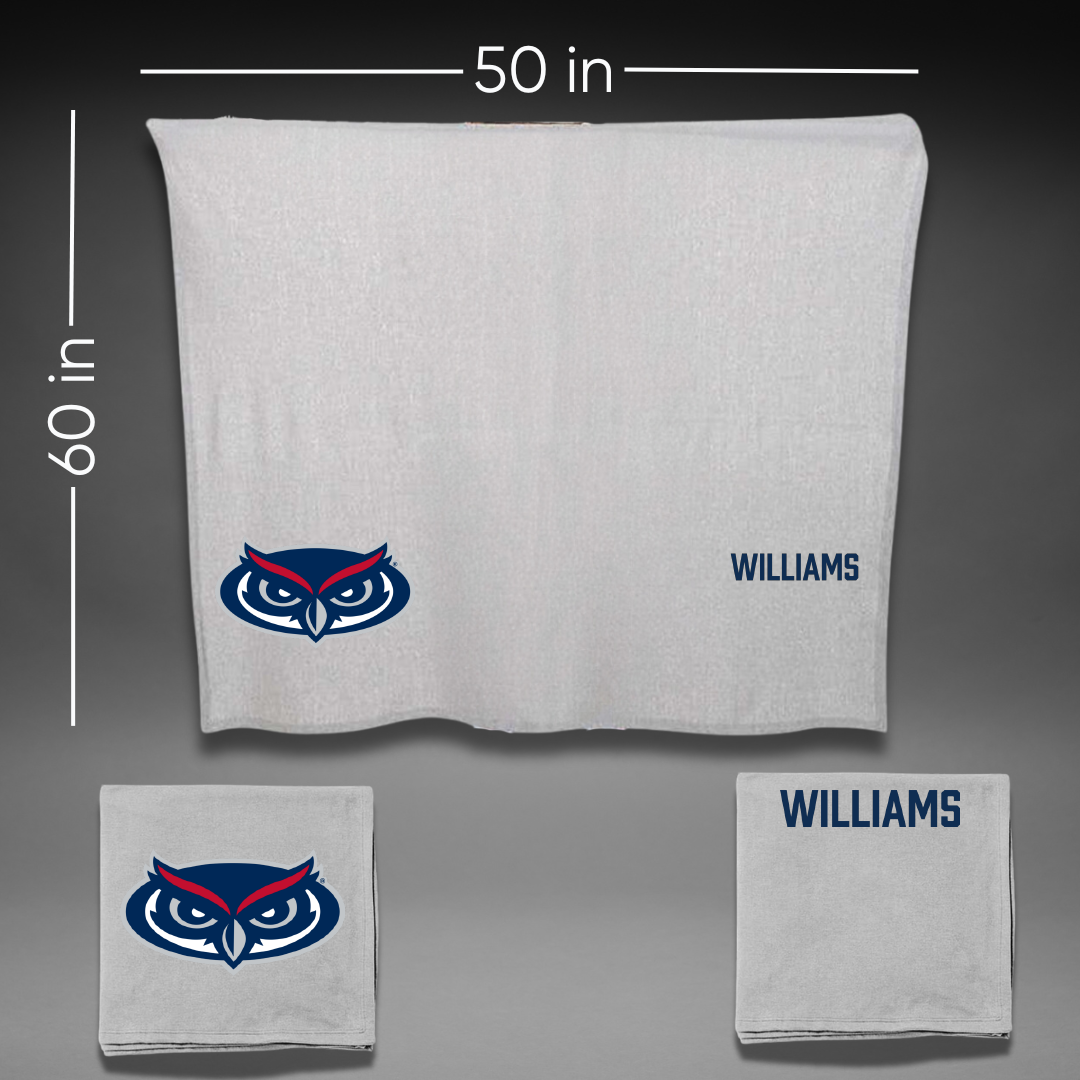 Florida Atlantic University TF and XC Gray Blanket - Richelle Williams
