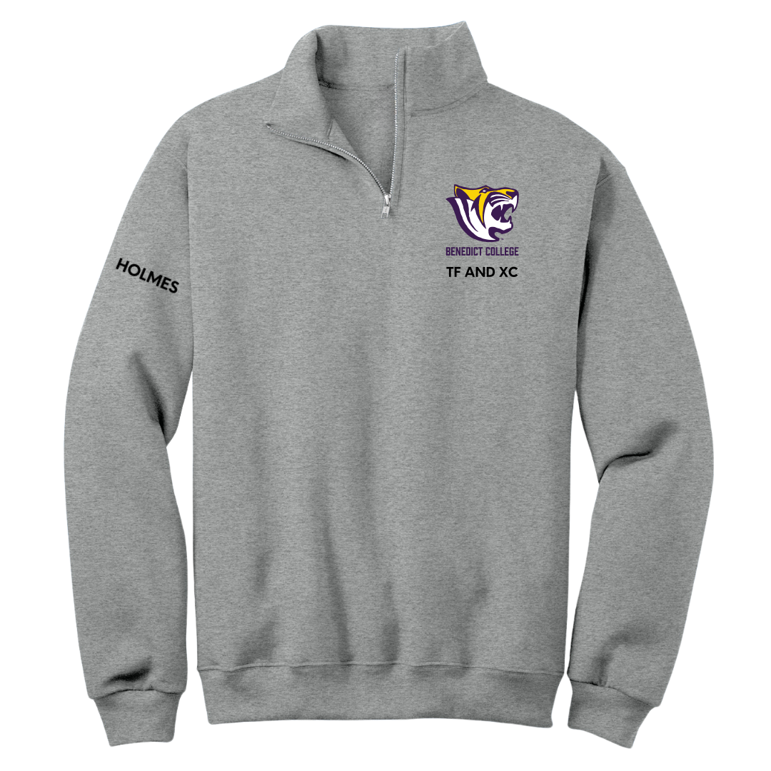Benedict College TF and XC Sport Gray Quarter-Zip - Jacob Holmes