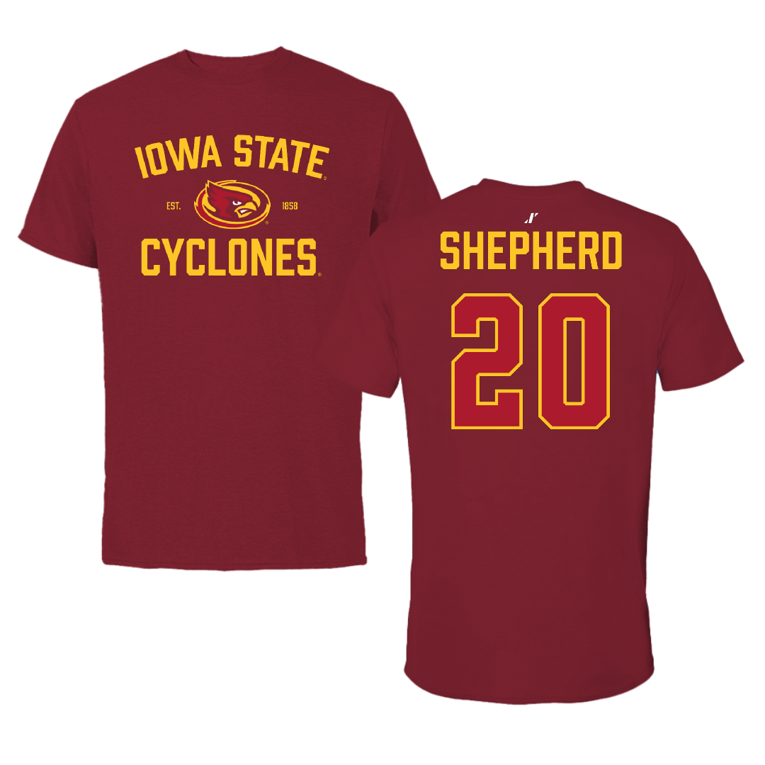 Iowa State University Softball Cardinal General Tee - #20 Kadence Shepherd
