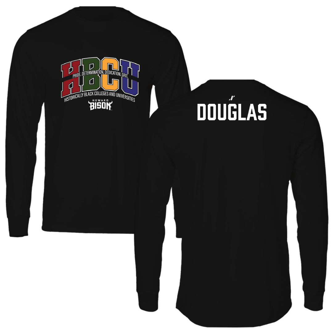 Howard University TF and XC Black HBCU Long Sleeve - Noah Douglas