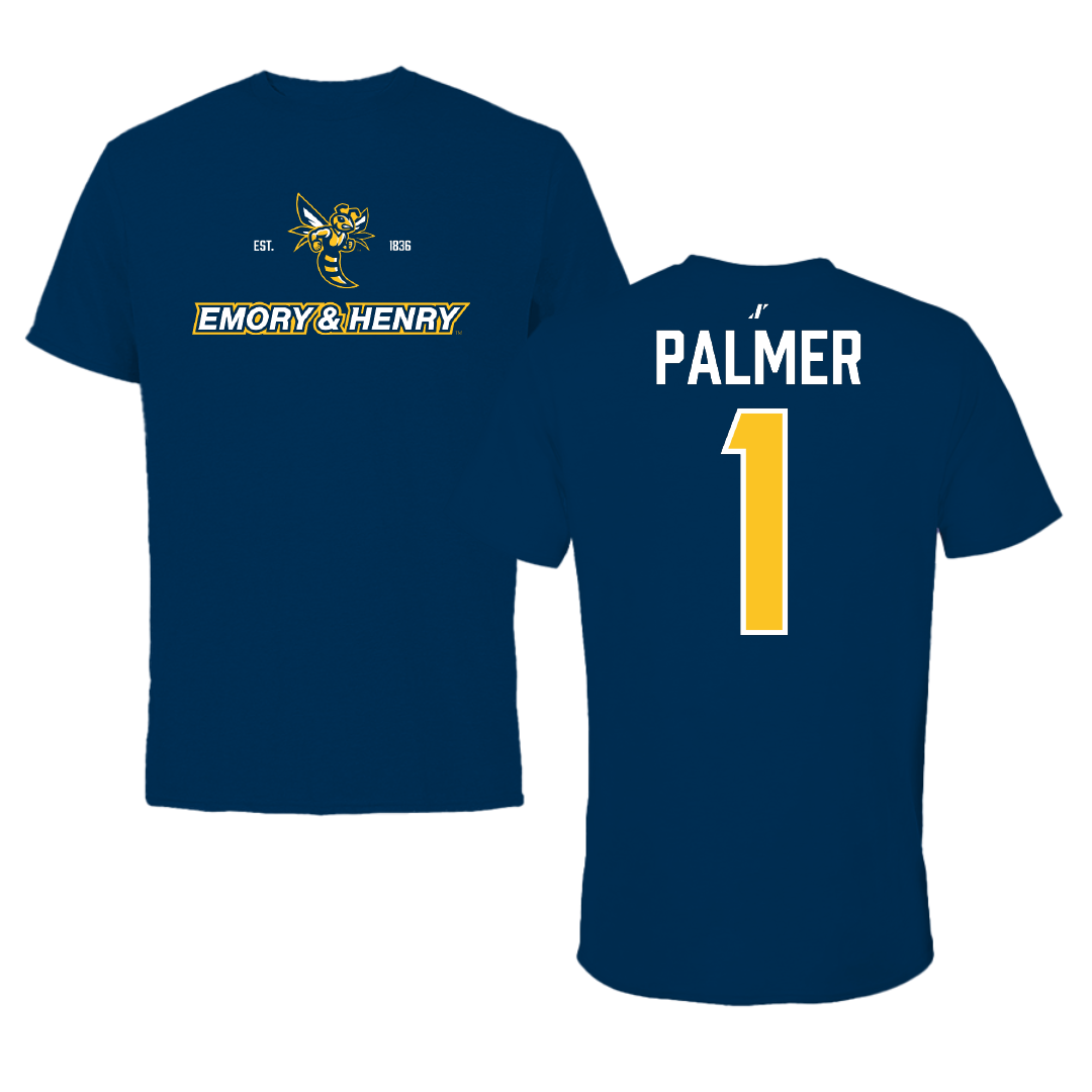 Emory & Henry College Volleyball Navy General Performance Tee - #1 Marki Palmer