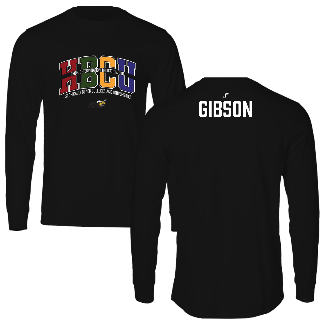 Alabama State University TF and XC Black HBCU Performance Long Sleeve - Daylin Gibson