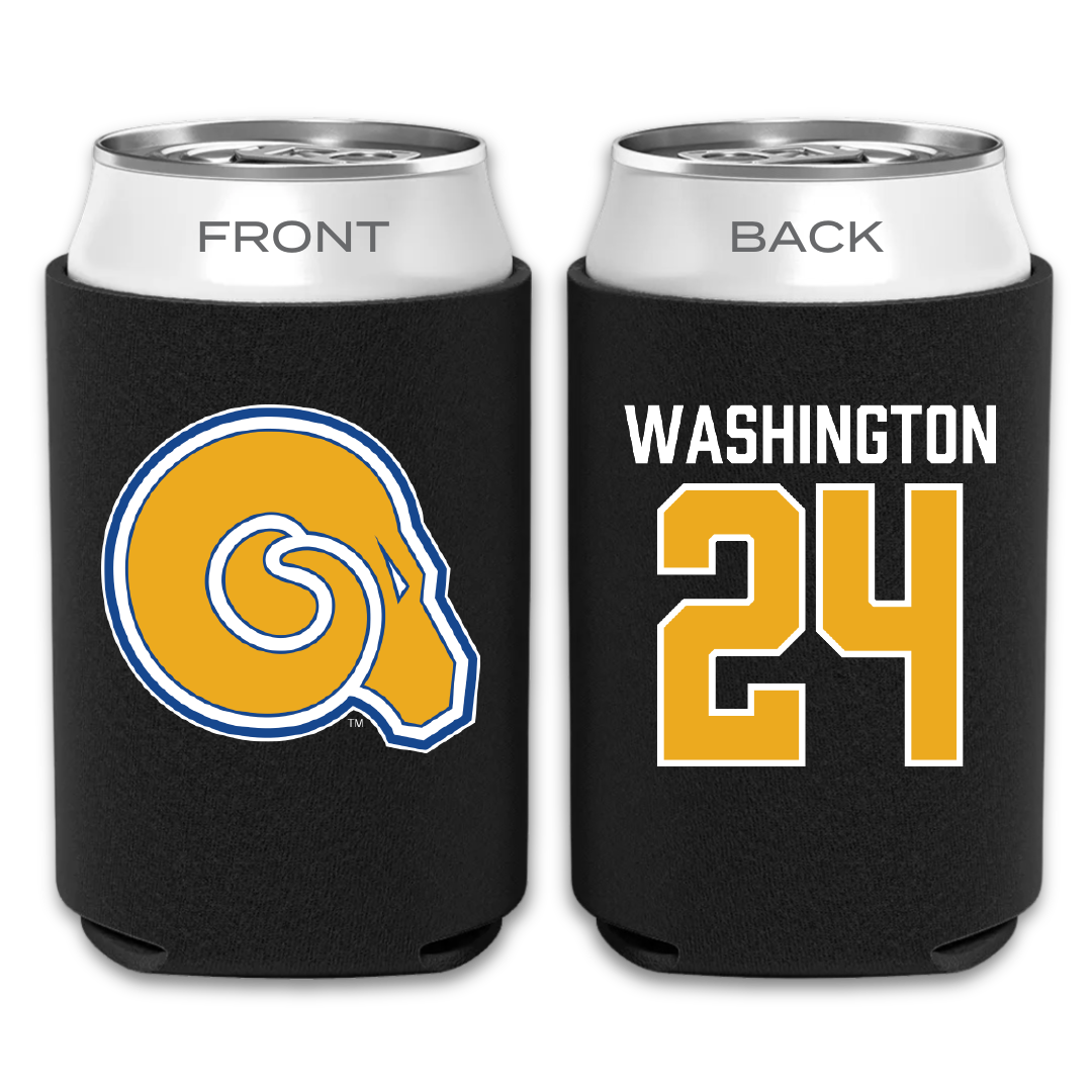 Albany State University Basketball Black Can Cooler - #24 Quantrese Washington