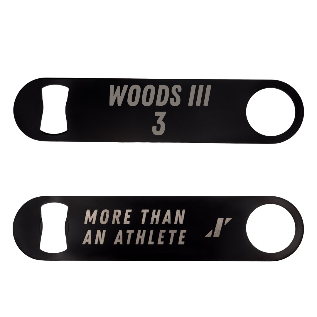 Basketball (M) Black Bottle Opener - #3 Rickey Woods III
