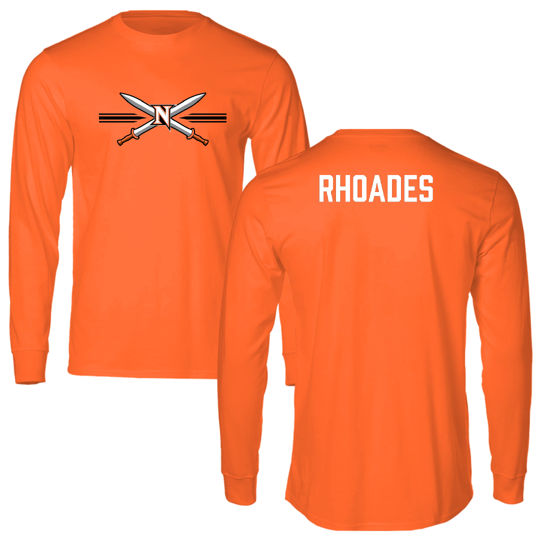 Northampton Community College Baseball Orange General Long Sleeve - Aiden Rhoades