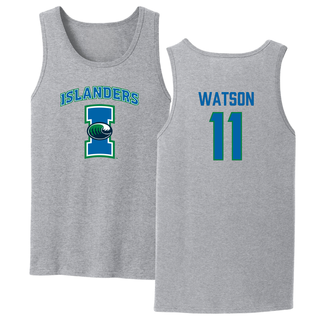 Texas A&M University-Corpus Christi Baseball Sport Gray Tank Top - #11 Matthew Watson