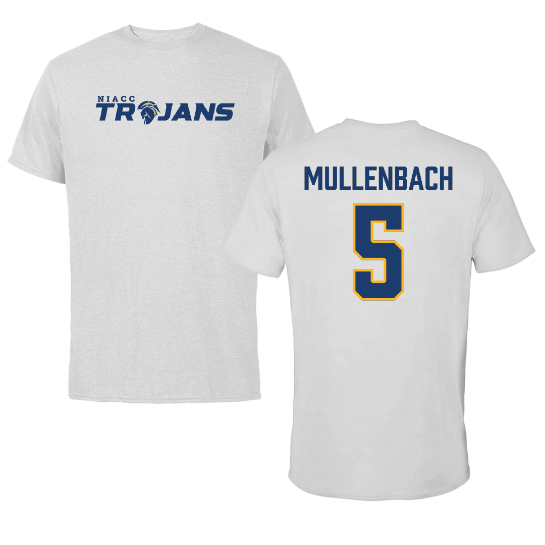 North Iowa Area Community College Basketball (W) Light Gray Tee - #5 Ella Mullenbach