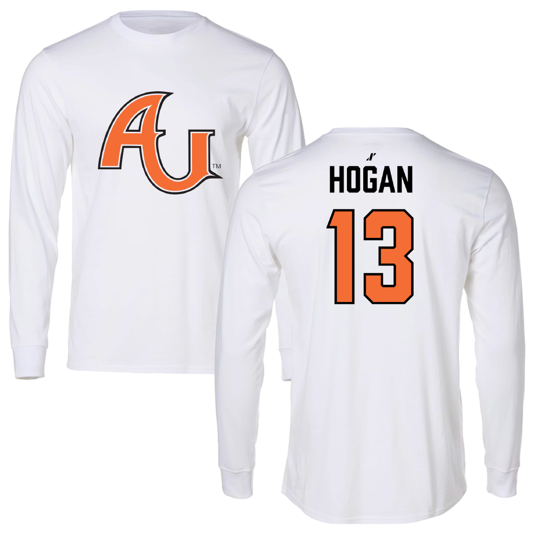 Anderson University (Indiana) Baseball White Long Sleeve - #13 Dylan Hogan