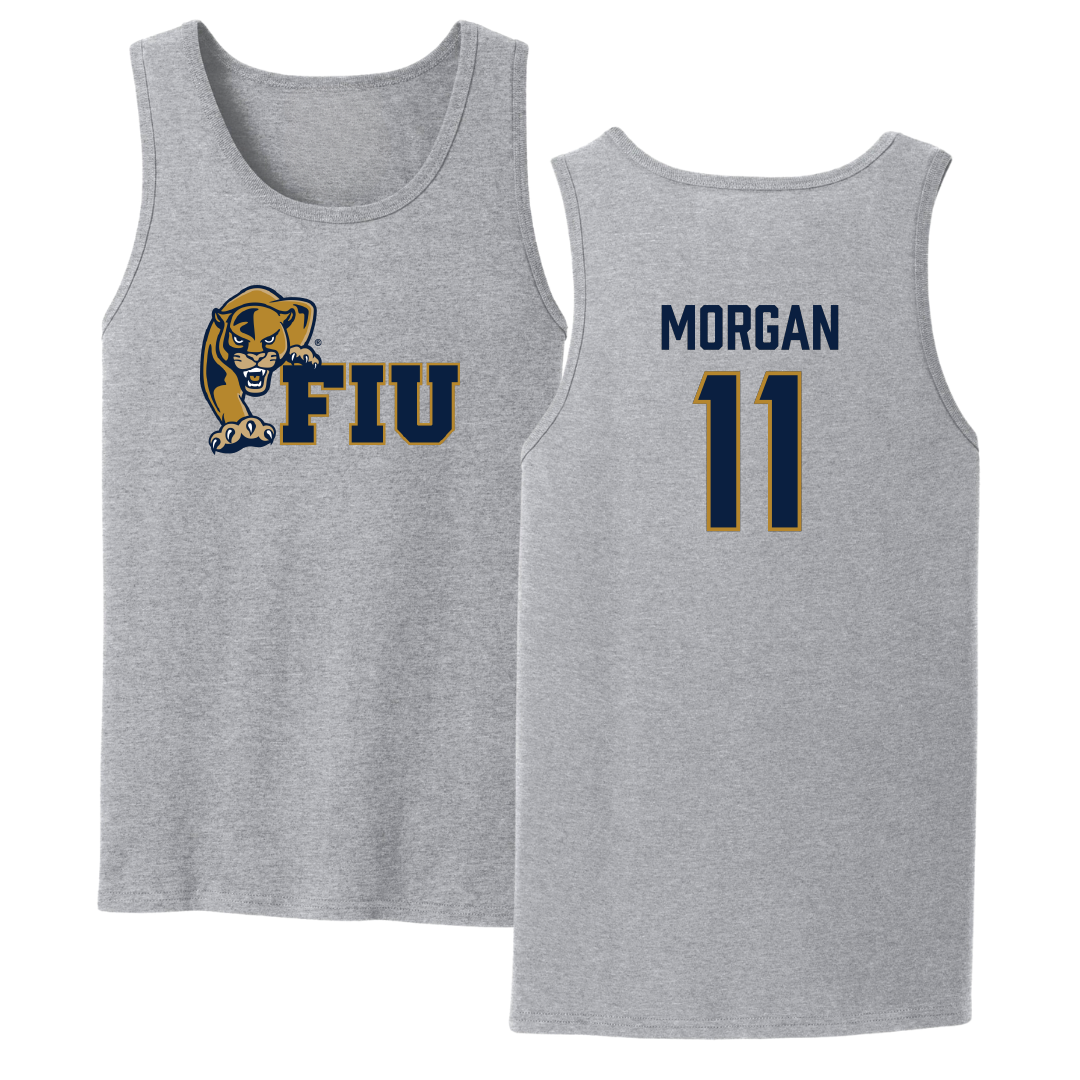 Florida International University Volleyball Sport Gray Tank Top - #11 Madison Morgan