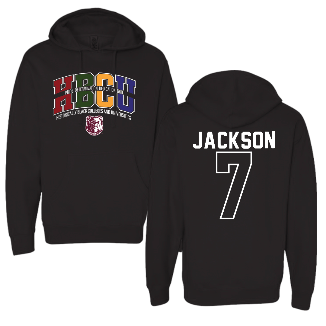Alabama A&M University Baseball Black HBCU Hoodie - #7 Miles Jackson