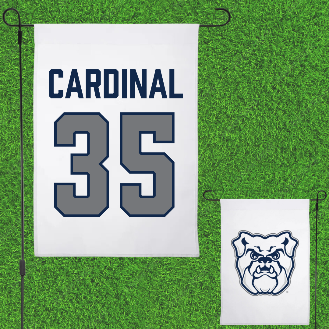 Butler University Basketball (M) White Garden Flag - #35 Bryson Cardinal