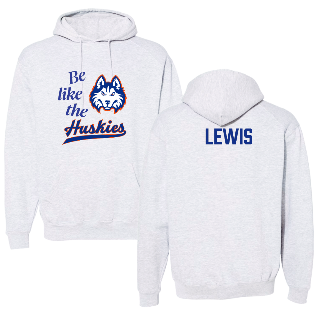 Houston Christian University Football Light Gray Be Like Us Hoodie - Darius Lewis
