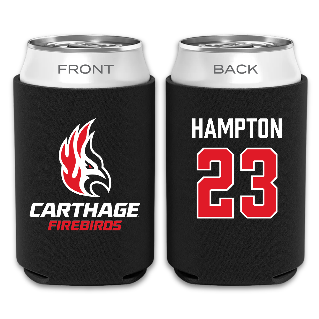 Carthage College Basketball (M) Black Can Cooler - #23 DJ Hampton