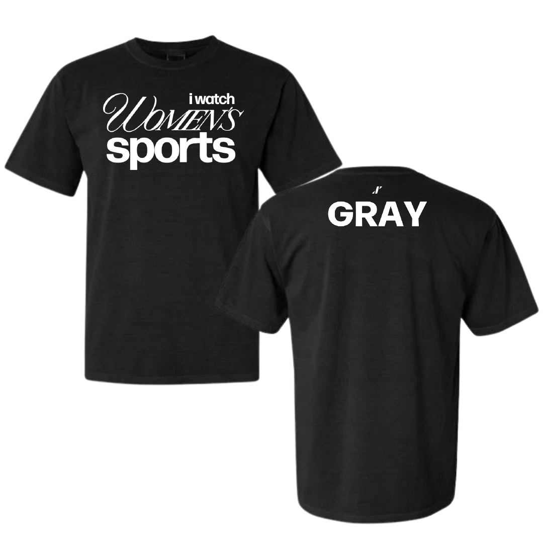 East Tennessee State University TF and XC Black WHM Comfort Colors Tee - Bonita Gray