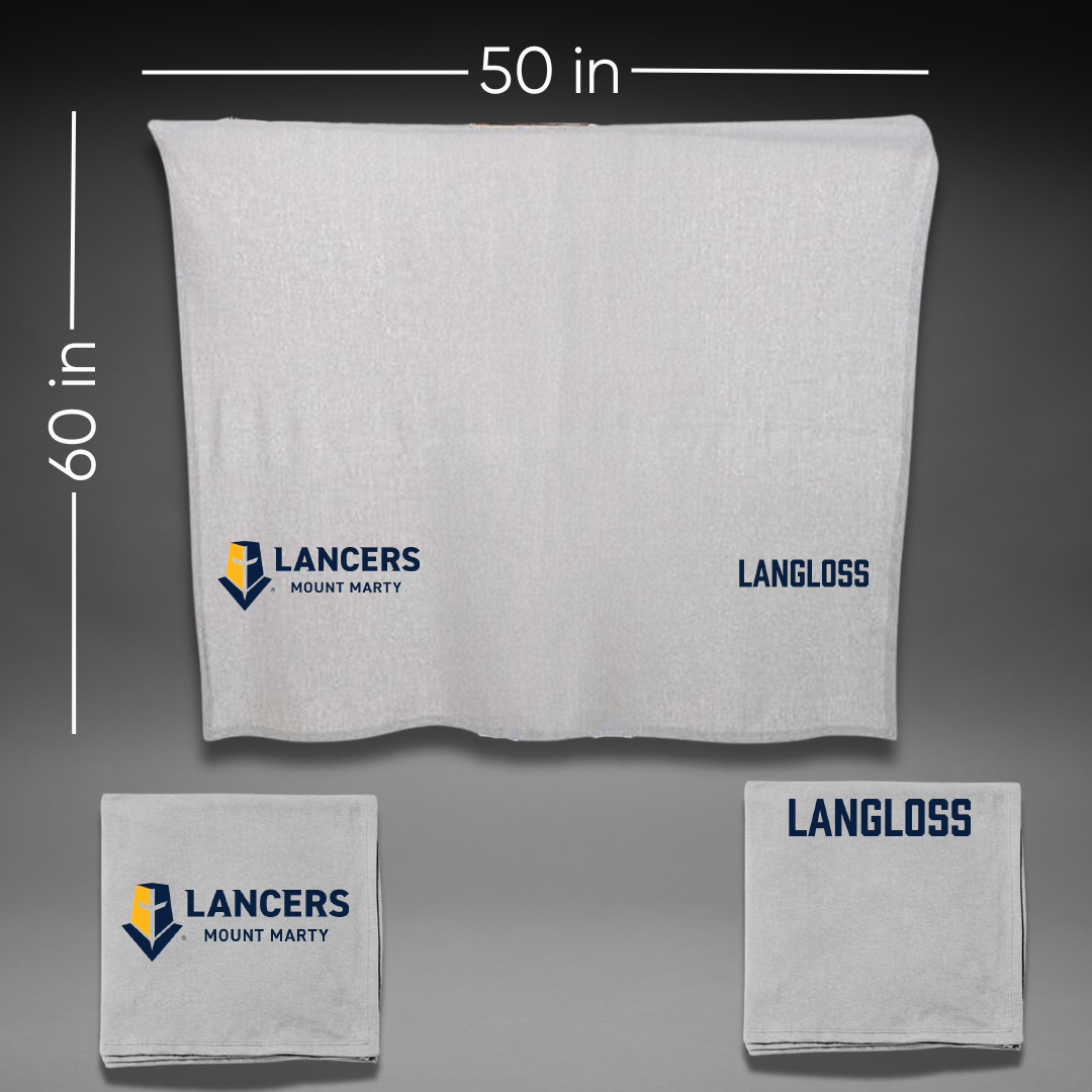 Mount Marty University TF and XC Gray Blanket - Levi Langloss
