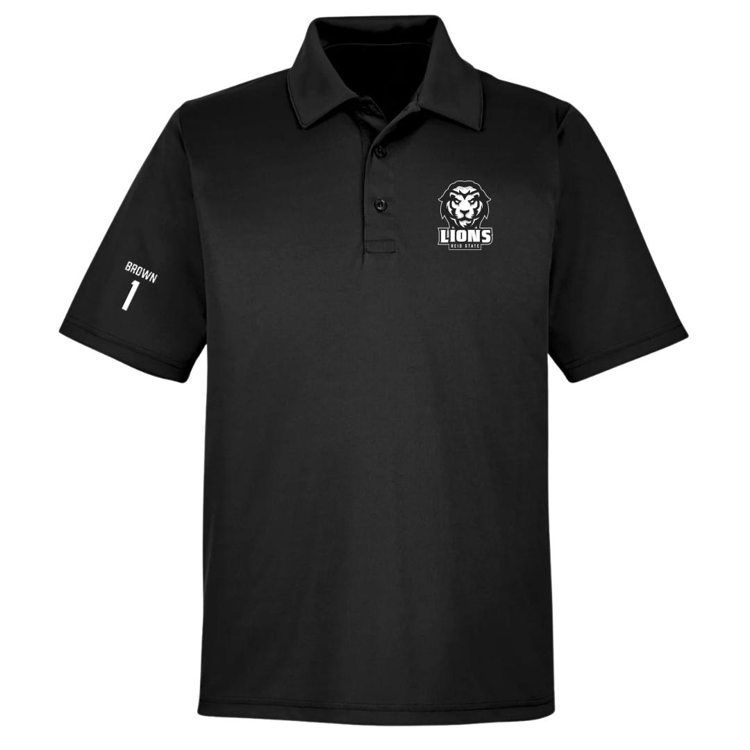 Reid State Community College Softball Black Polo - #1 Tiara Brown