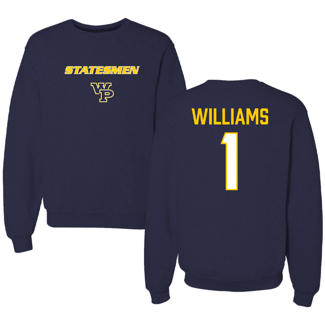 William Penn University Basketball (M) Navy Crewneck - #1 Dezmond Williams