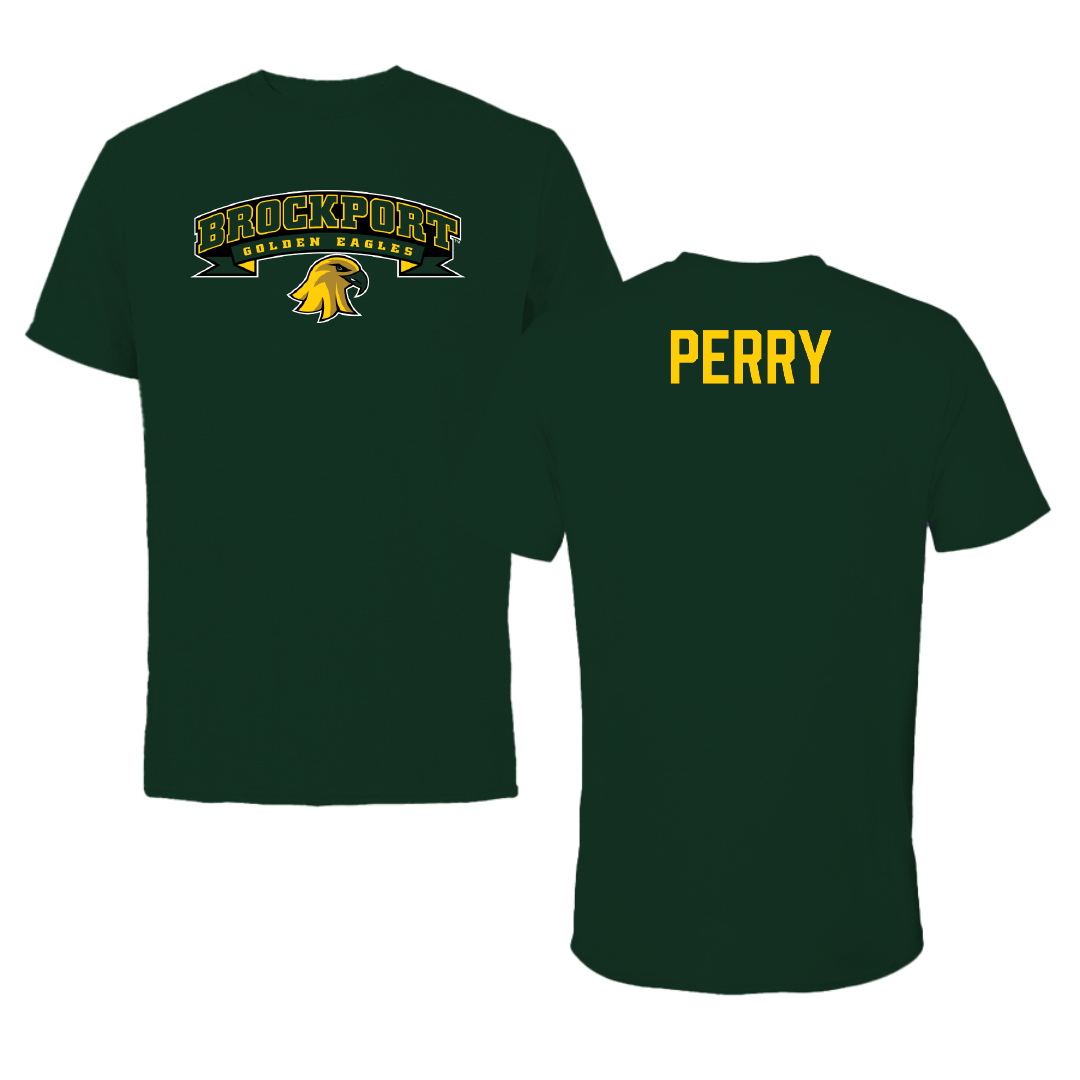 SUNY Brockport Swimming & Diving Forest Green Tee - Teegan Perry
