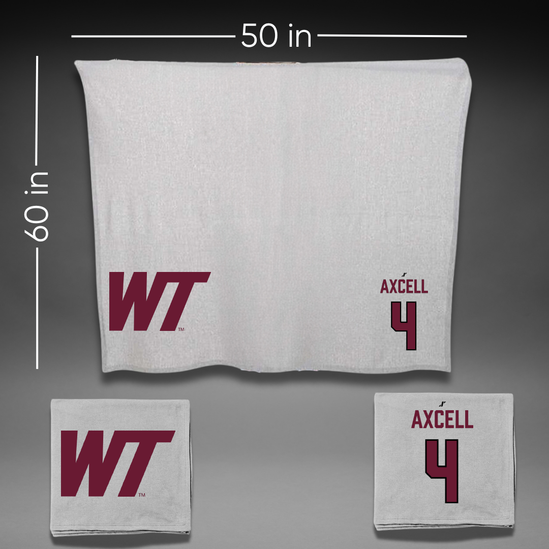 West Texas A&M University Soccer (M) Gray Blanket - #4 Finley Axcell