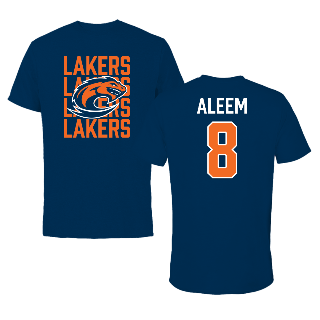Clayton State University Basketball (M) Navy General Performance Tee - #8 Jamil Aleem