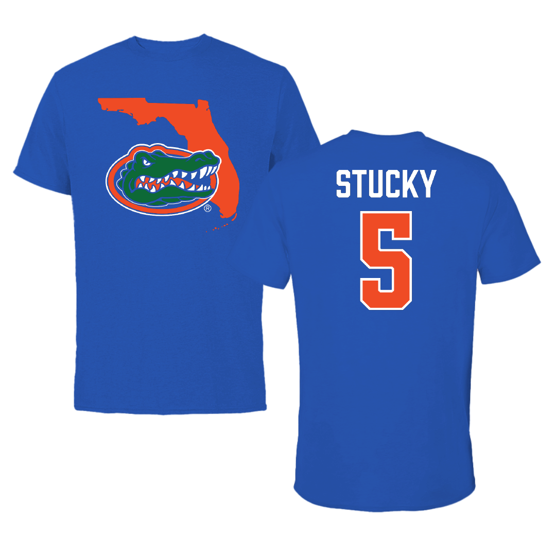 University of Florida Volleyball Blue State Tee - #5 Alexis Stucky