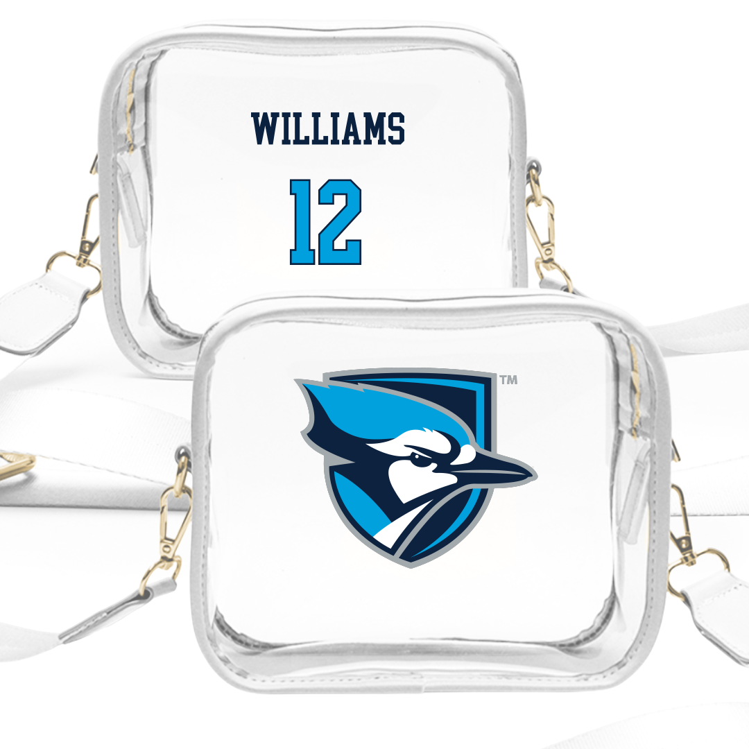 Elmhurst University Lacrosse (W) White Clear Stadium Bag - #12 Alannah Williams