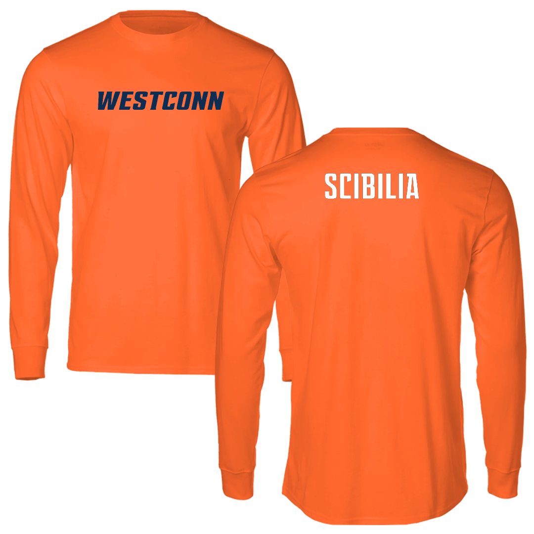 Western Connecticut State University Softball Orange Long Sleeve - Giulia Scibilia